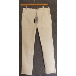 Nili Lotan 0 Pants Jenna Eggshell with Teal Tape Piping NWT $375